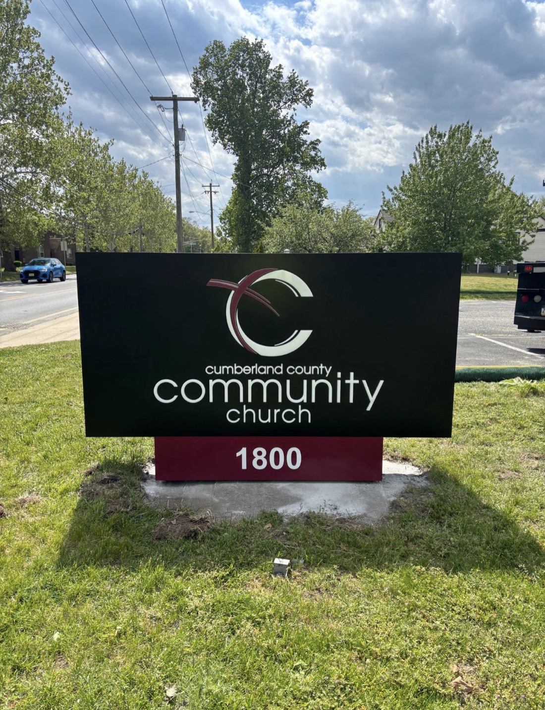 Cumberland County Community Church monument sign